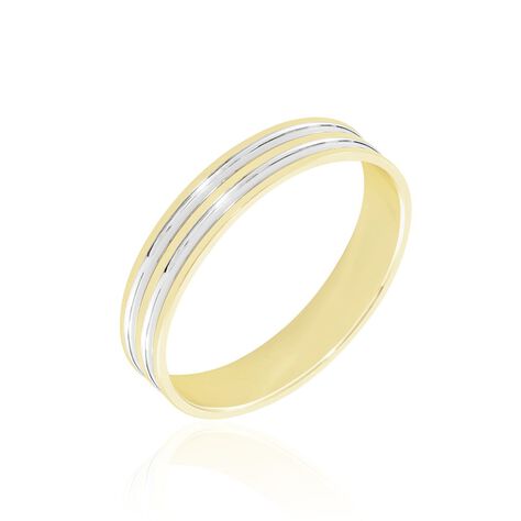 Alliance Aharon Or Bicolore - Alliances Homme | Histoire d’Or