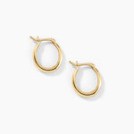 Cr&eacute;oles Beaumont Argent Dor&eacute; A L'Or 750/1000 - Boucles d'oreilles cr&eacute;oles Femme | Histoire d&rsquo;Or