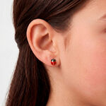 Boucles D'oreilles Puces Or Jaune Helidie Email - Clous d'oreilles Enfant | Histoire d&rsquo;Or