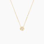 Collier Or Jaune Lazarus Oxyde De Zirconium - Colliers Femme | Histoire d&rsquo;Or