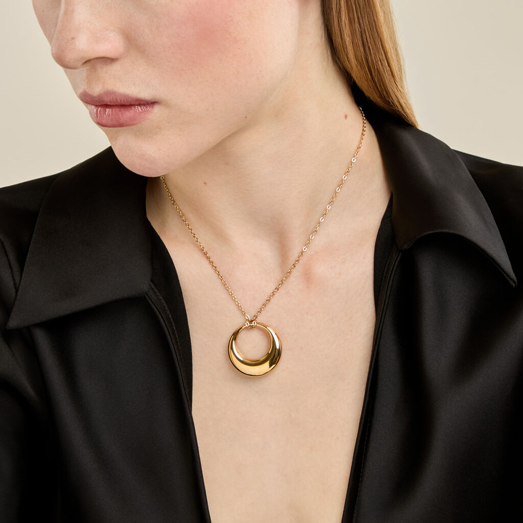 Collier Creolia Acier Jaune - Colliers fantaisie Femme | Histoire d&rsquo;Or