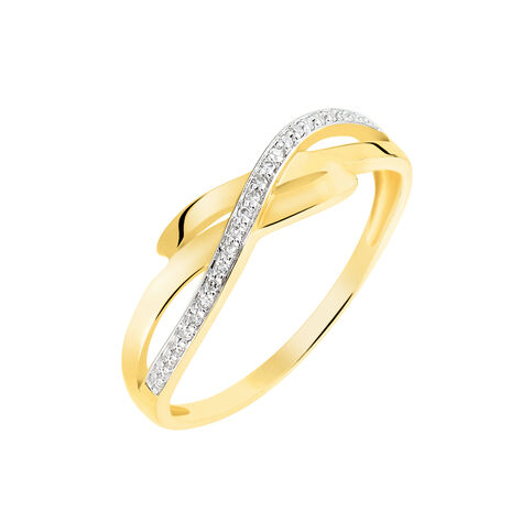 Bague Seraphia Or Jaune Diamant - Bagues avec pierre Femme | Histoire d’Or