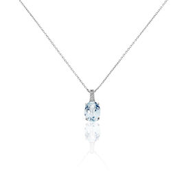Collier Cindy Or Blanc Topaze Oxyde De Zirconium - Colliers Femme | Histoire d’Or