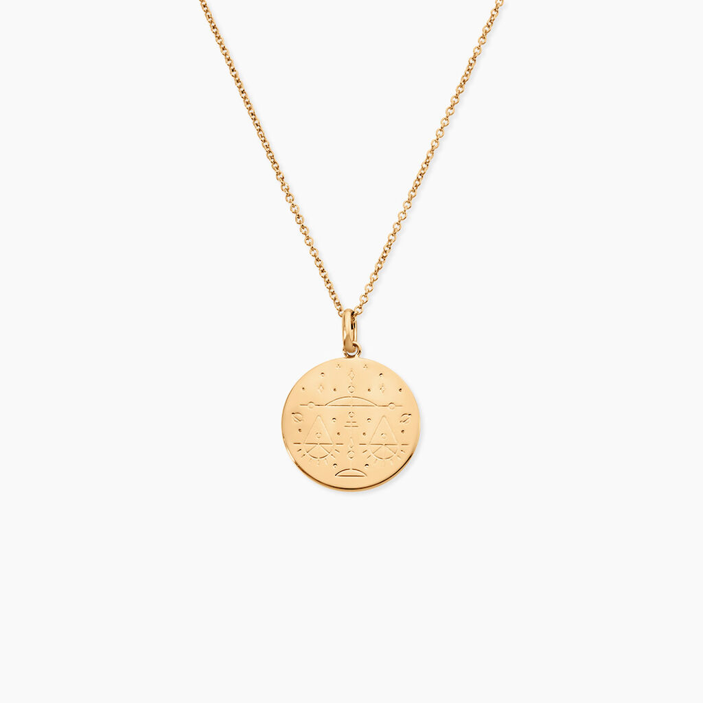 Collier Astro Plaqu&eacute; Or - Colliers Naissance Femme | Histoire d&rsquo;Or