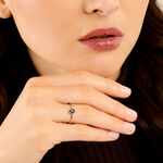 Bague Valentino Argent Dor&eacute; A L'Or 750/1000 Topaze - Bagues solitaires Femme | Histoire d&rsquo;Or