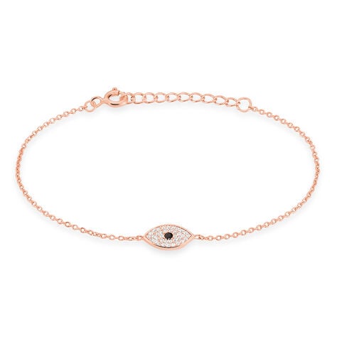 Bracelet Eldia Argent Rose Oxyde De Zirconium Diamant - Bracelets Femme | Histoire d’Or