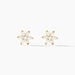 Boucles D'oreilles Puces Eleanor Fleur Or Jaune Oxyde De Zirconium - Clous d'oreilles Femme | Histoire d’Or