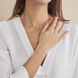 Bracelet Evren Argent Blanc Quartz Rose - Bracelets fantaisie Femme | Histoire d’Or