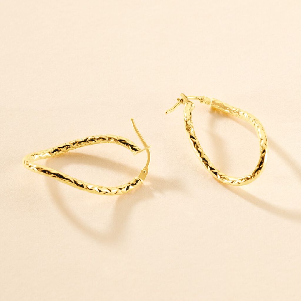 Créoles Carlyle Or Jaune - Boucles d'oreilles créoles Femme | Histoire d’Or