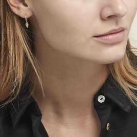 Créoles Lilibeth Plaqué Or Jaune Oxyde De Zirconium Oxyde - Boucles d'oreilles créoles Femme | Histoire d’Or
