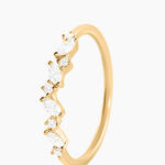 Alliance Euphranor Or Jaune Diamant Synth&eacute;tique - Alliances Femme | Histoire d&rsquo;Or