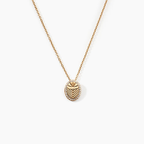 Collier Dixie Plaqu&eacute; Or Dor&eacute; Oxyde De Zirconium - Colliers fantaisie Femme | Histoire d&rsquo;Or