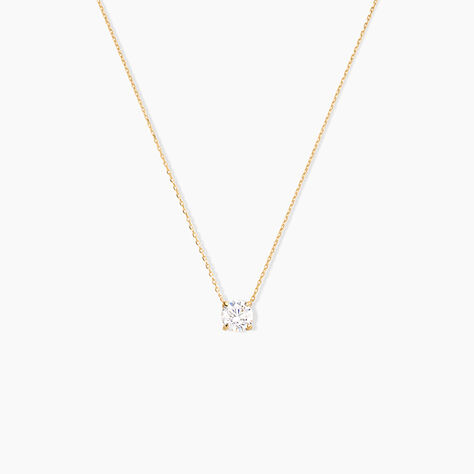 Collier Ponama Or Jaune Oxyde De Zirconium - Colliers Femme | Histoire d&rsquo;Or