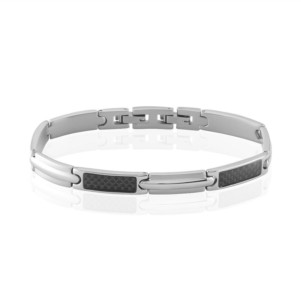 Bracelet Street Acier Blanc