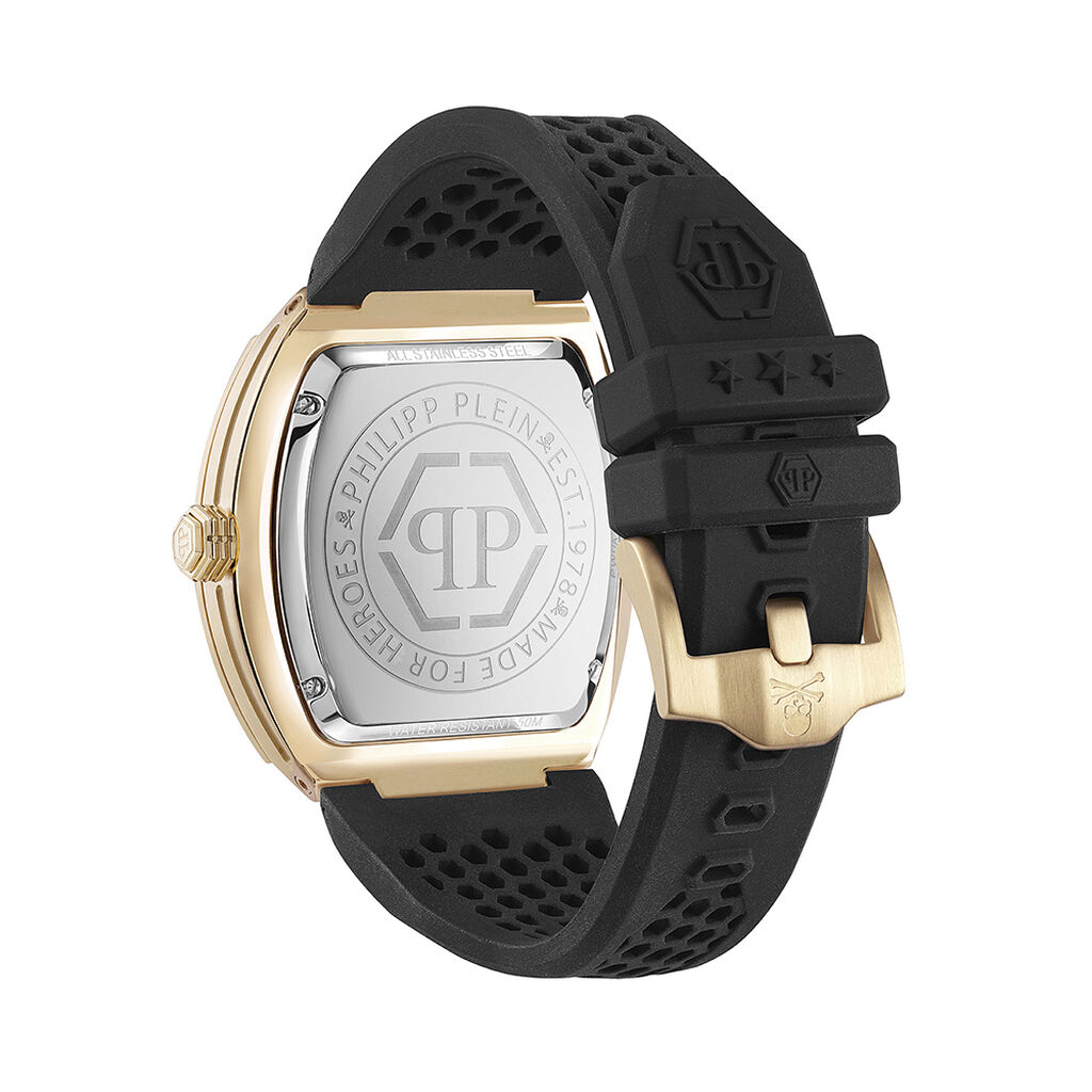 Montre Philipp Plein The Hexagon Phantom Noir - Montres Homme | Histoire d’Or