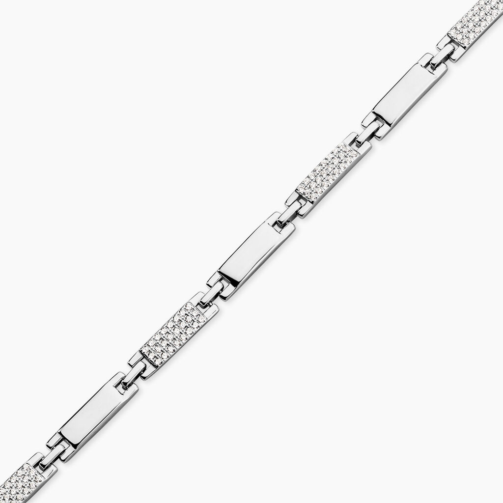 Bracelet Celina Argent Blanc Oxyde De Zirconium - Bracelets Femme | Histoire d&rsquo;Or