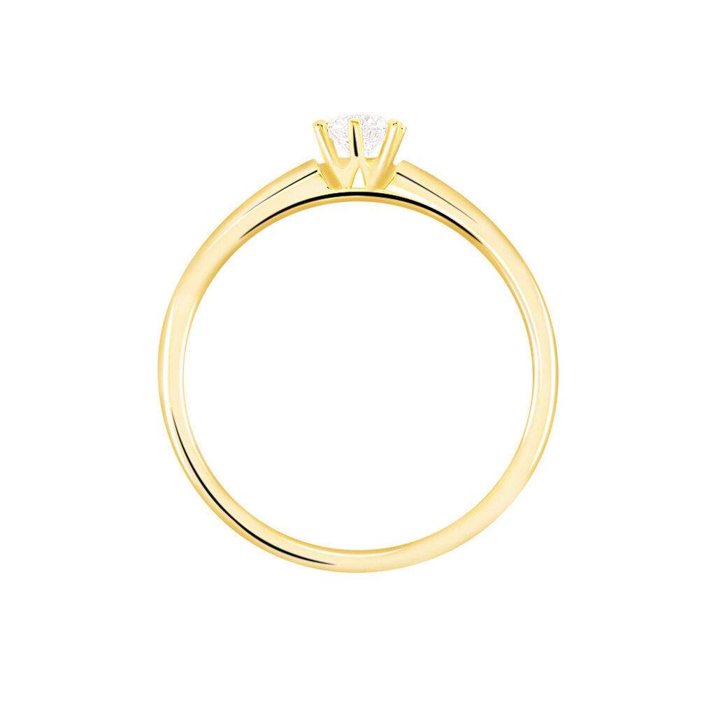 Bague Solitaire Samantha Or Jaune Diamant - Bagues solitaires Femme | Histoire d’Or