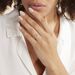 Bague Vrille Accompagnee Or Blanc Diamant - Bagues solitaires Femme | Histoire d’Or