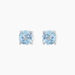 Boucles D'oreilles Puces Elea Or Blanc Topaze Bleu Sky - Clous d'oreilles Femme | Histoire d’Or