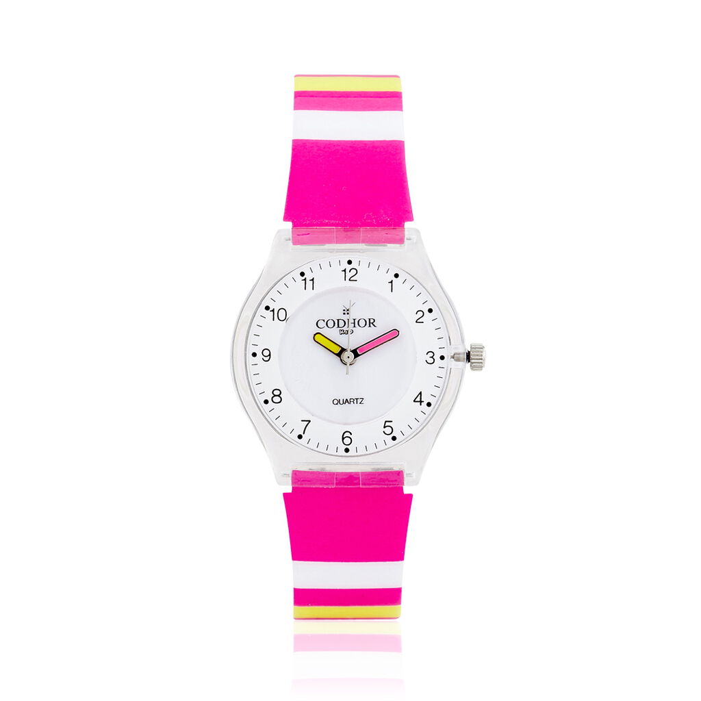Montre Codhor Kid Rayure Blanc - Montres Enfant | Histoire d’Or