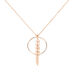 Collier Auxanne Argent Rose - Colliers Plume Femme | Histoire d’Or