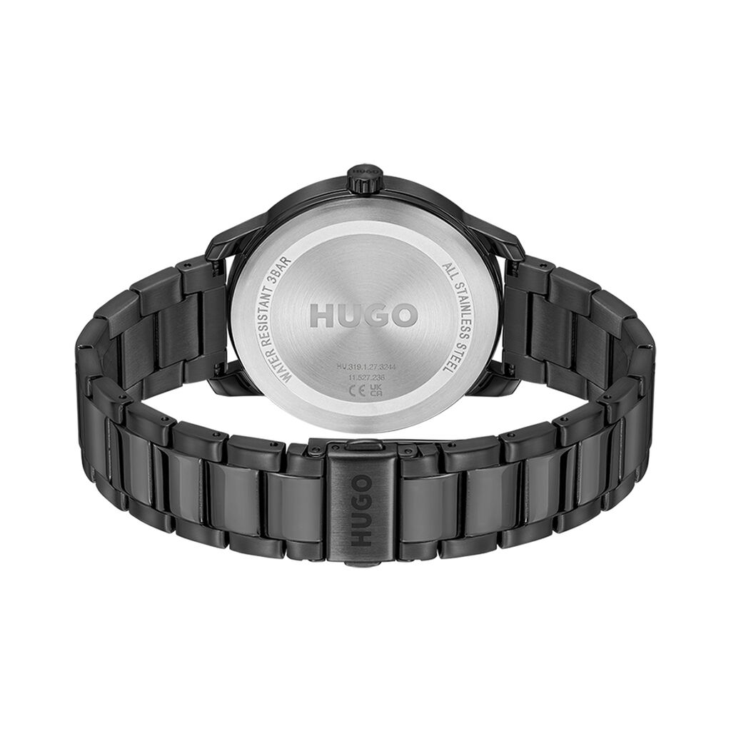 Montre Hugo Stamp Noir - Montres Homme | Histoire d’Or