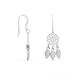 Boucles D'oreilles Pendantes Ida Argent Blanc - Boucles d'oreilles fantaisie Femme | Histoire d’Or