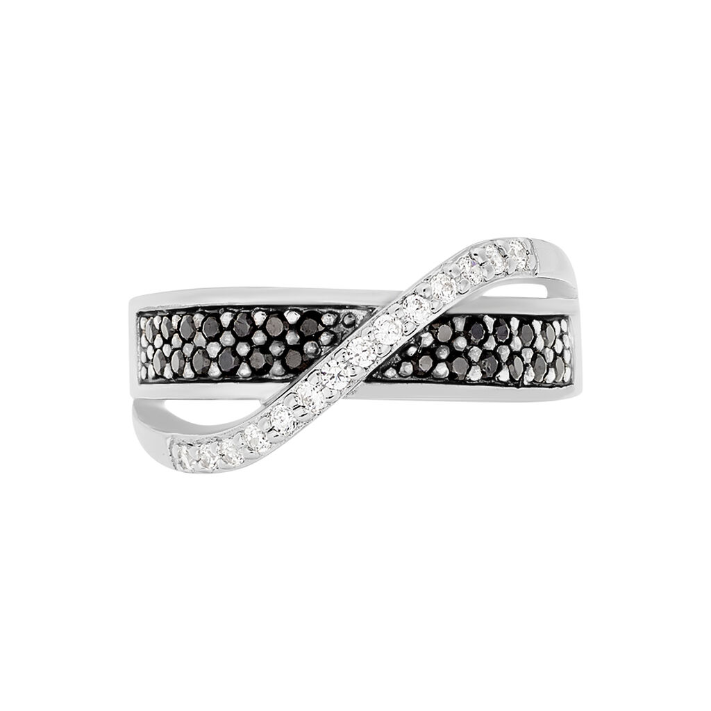 Bague Letty Argent Blanc Oxyde De Zirconium - Bagues avec pierre Femme | Histoire d’Or