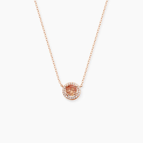 Collier Rio Argent Rose Oxyde De Zirconium - Colliers fantaisie Femme | Histoire d&rsquo;Or