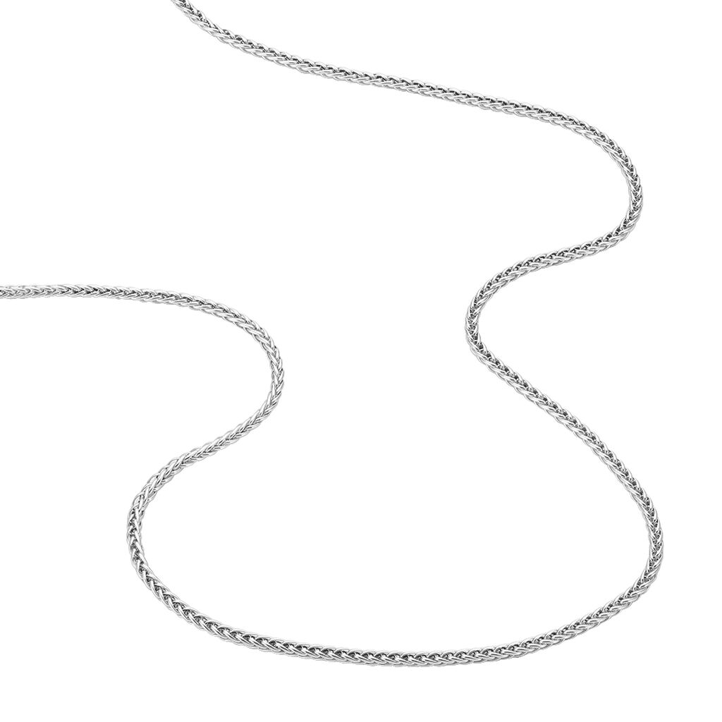 Collier Jany Maille Palmier Or Blanc - Chaines Femme | Histoire d’Or