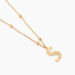 Collier Plaqu&eacute; Or Jaune Lettra - Bijoux sans pierre Femme | Histoire d&rsquo;Or
