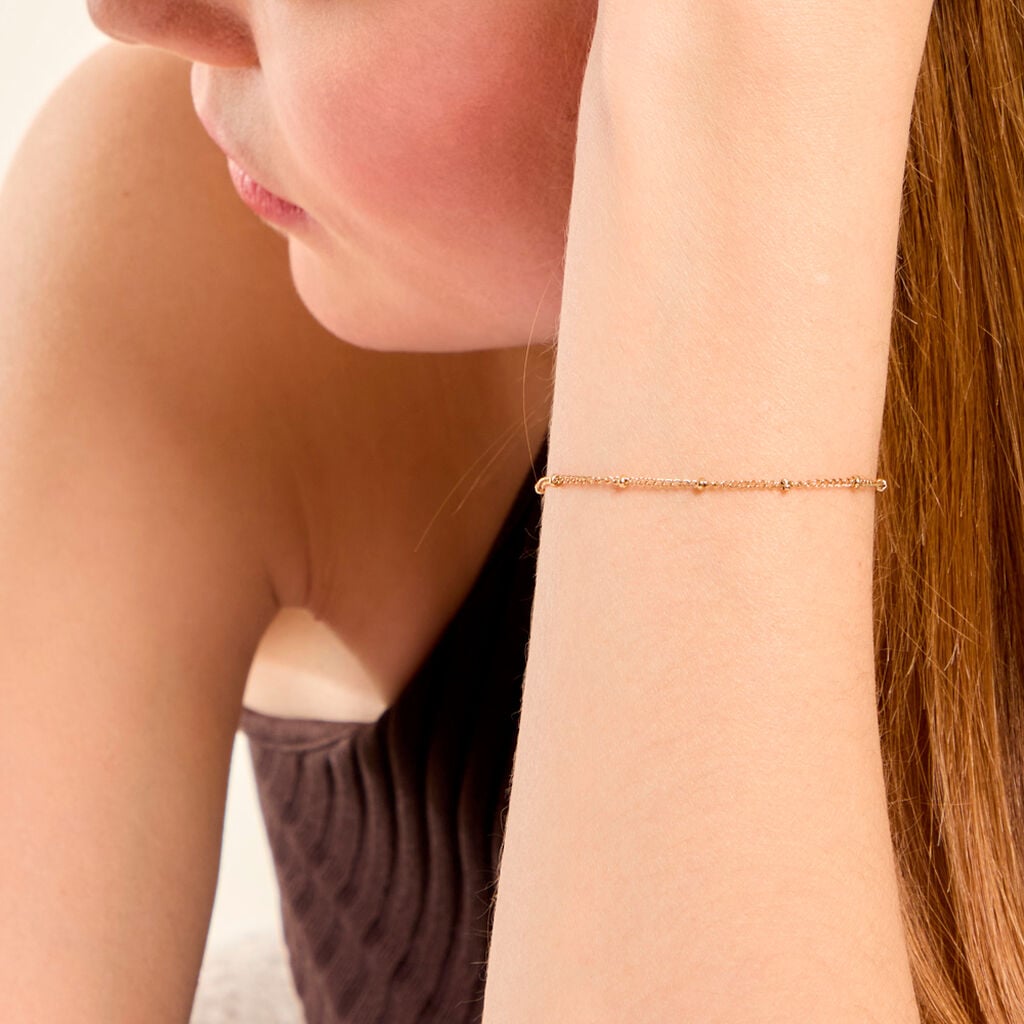 Bracelet Susy Acier Jaune - Bijoux sans pierre Femme | Histoire d&rsquo;Or
