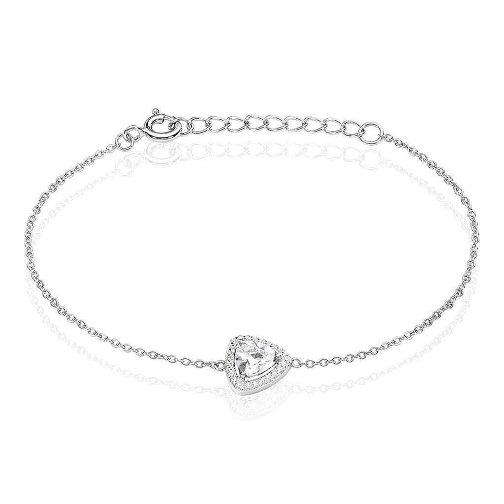 Bracelet Amantine Argent Blanc Oxyde De Zirconium