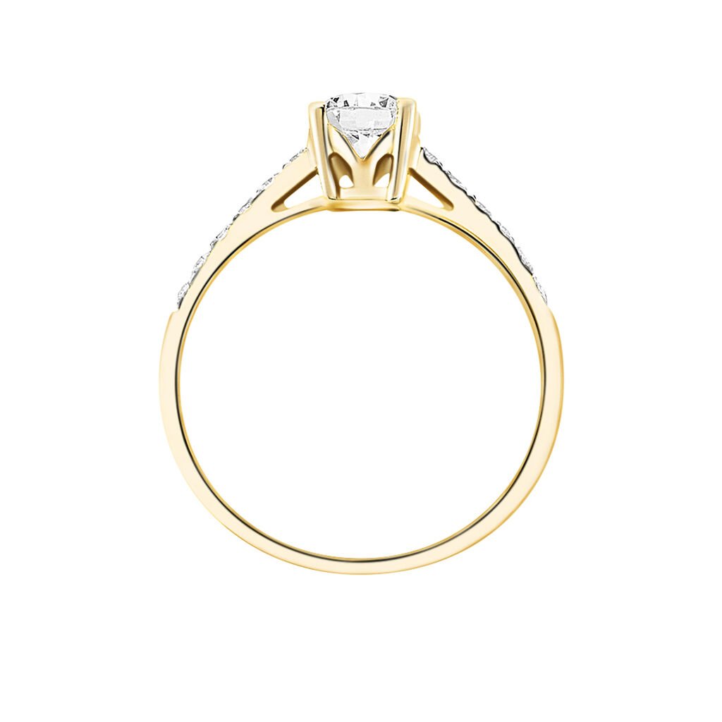 Bague Manon Or Jaune Oxyde De Zirconium - Bagues solitaires Femme | Histoire d’Or