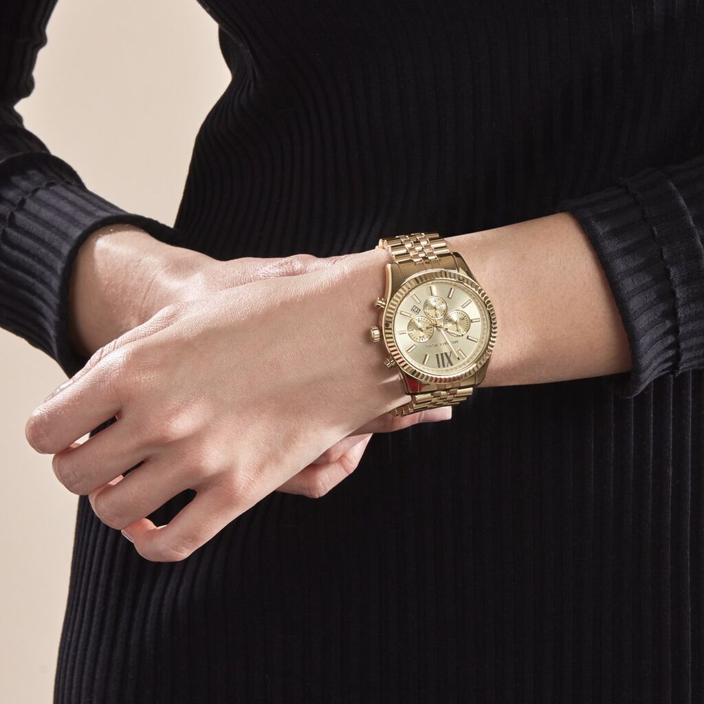 Montre Michael Kors Lexington Doré - Montres Homme | Histoire d’Or
