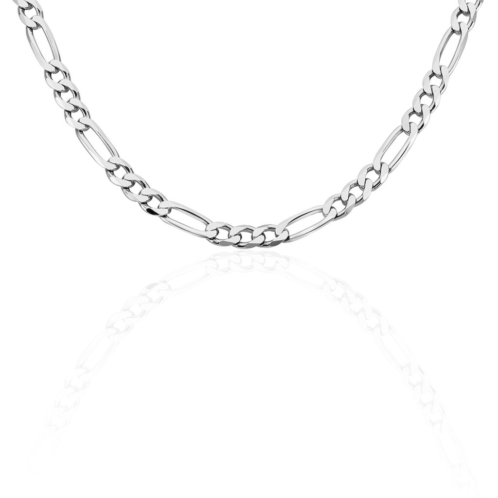 Chaîne Vivian Maille Alternee 1/3 Argent Blanc - Chaines Homme | Histoire d’Or