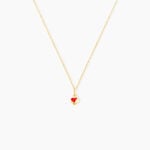 Collier Coralie Coeur Or Jaune - Colliers Enfant | Histoire d&rsquo;Or