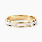Alliance Or Bicolore Jaune / Blanc Tyssia - Alliances Unisex | Histoire d&rsquo;Or