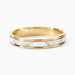 Alliance Or Bicolore Jaune / Blanc Tyssia - Alliances Unisex | Histoire d’Or