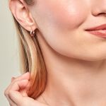 Cr&eacute;oles Maia Argent Rose - Boucles d'oreilles cr&eacute;oles Femme | Histoire d&rsquo;Or