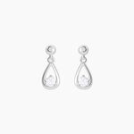 Boucles D'oreilles Puces Bethilda Argent Blanc Oxyde De Zirconium - Boucles d'oreilles fantaisie Femme | Histoire d&rsquo;Or