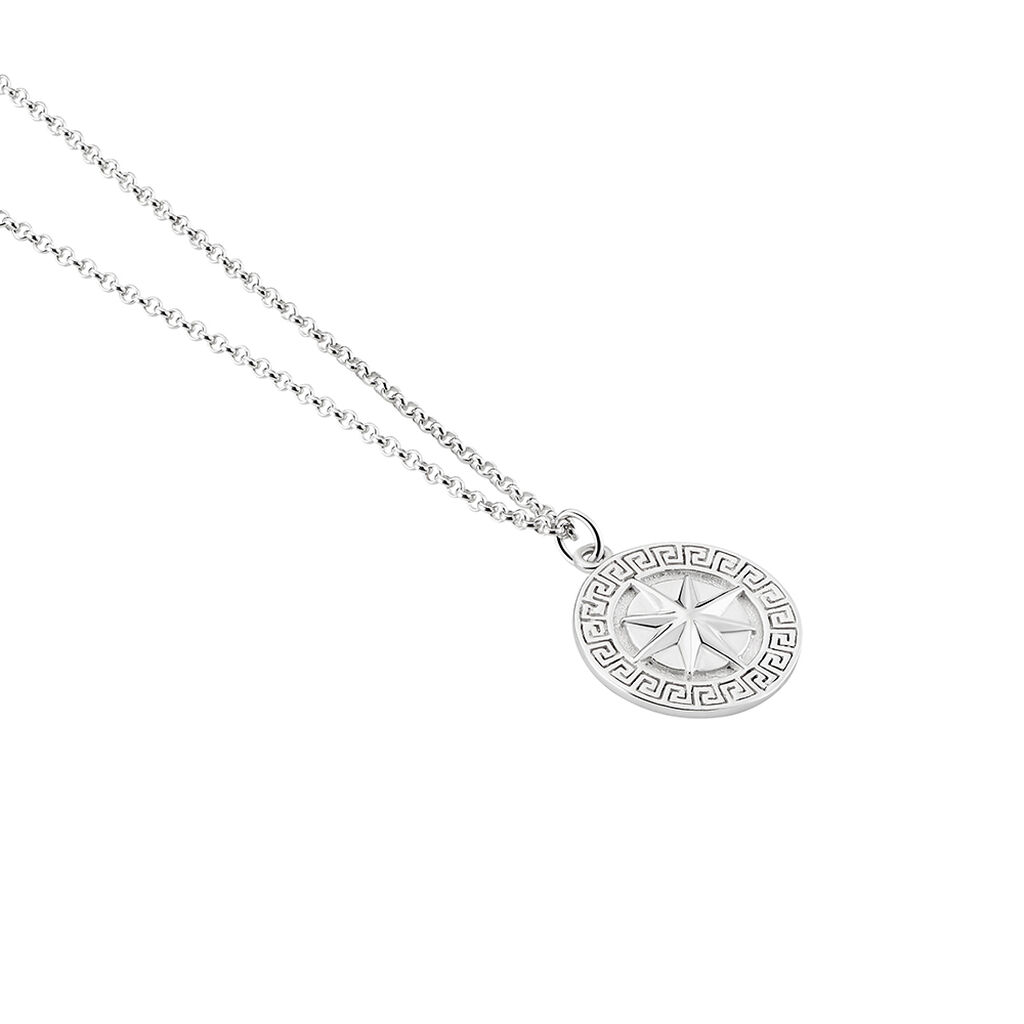 Collier North Argent Blanc - Colliers Homme | Histoire d’Or