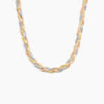 Collier Elae Argent Tricolore - Chaines Femme | Histoire d&rsquo;Or