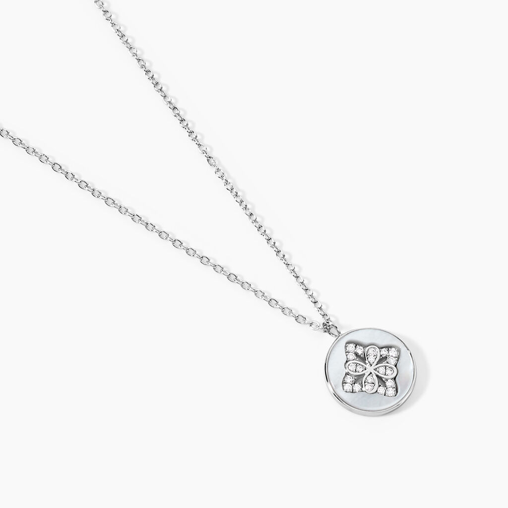 Collier Alexine Argent Blanc Oxyde De Zirconium - Colliers fantaisie Femme | Histoire d’Or