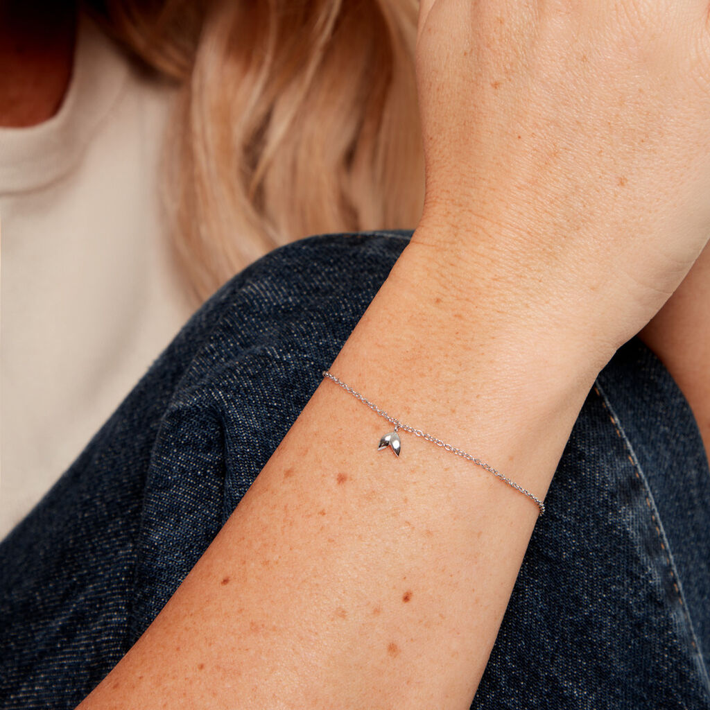 Bracelet Gil Argent Blanc - Bijoux sans pierre Femme | Histoire d&rsquo;Or