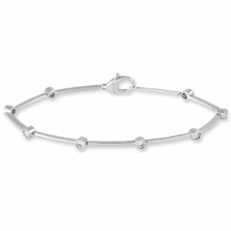 Bracelet Eshan Argent Blanc Oxyde De Zirconium - Bracelets Femme | Histoire d’Or