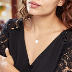 Collier Aemilia Argent Blanc - Cadeaux de naissance Femme | Histoire d&rsquo;Or