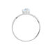 Bague Eva Or Blanc Topaze Et Oxyde De Zirconium - Bagues solitaires Femme | Histoire d’Or