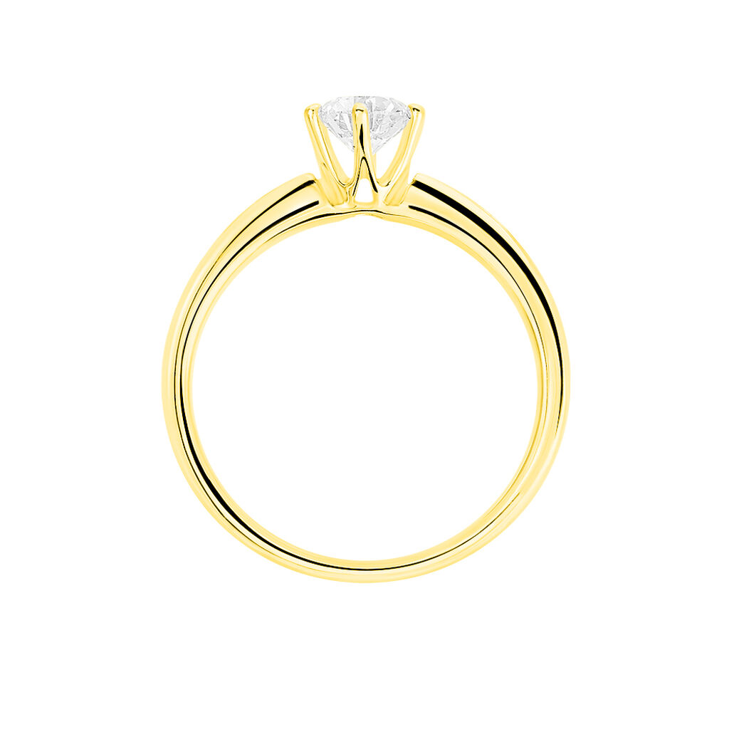 Bague Solitaire Venda Or Jaune Diamant - Bagues solitaires Femme | Histoire d’Or