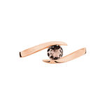 Bague Tiphaine Or Rose Quartz - Bagues solitaires Femme | Histoire d&rsquo;Or